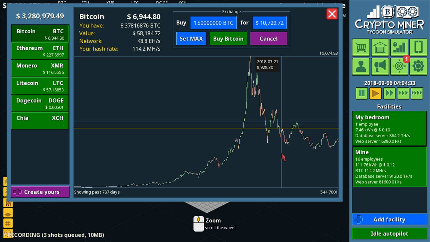 挖矿大亨模拟器/加密货币矿工大亨模拟器/Crypto Miner Tycoon Simulator 更新至Build.16512218-容量318MB插图2