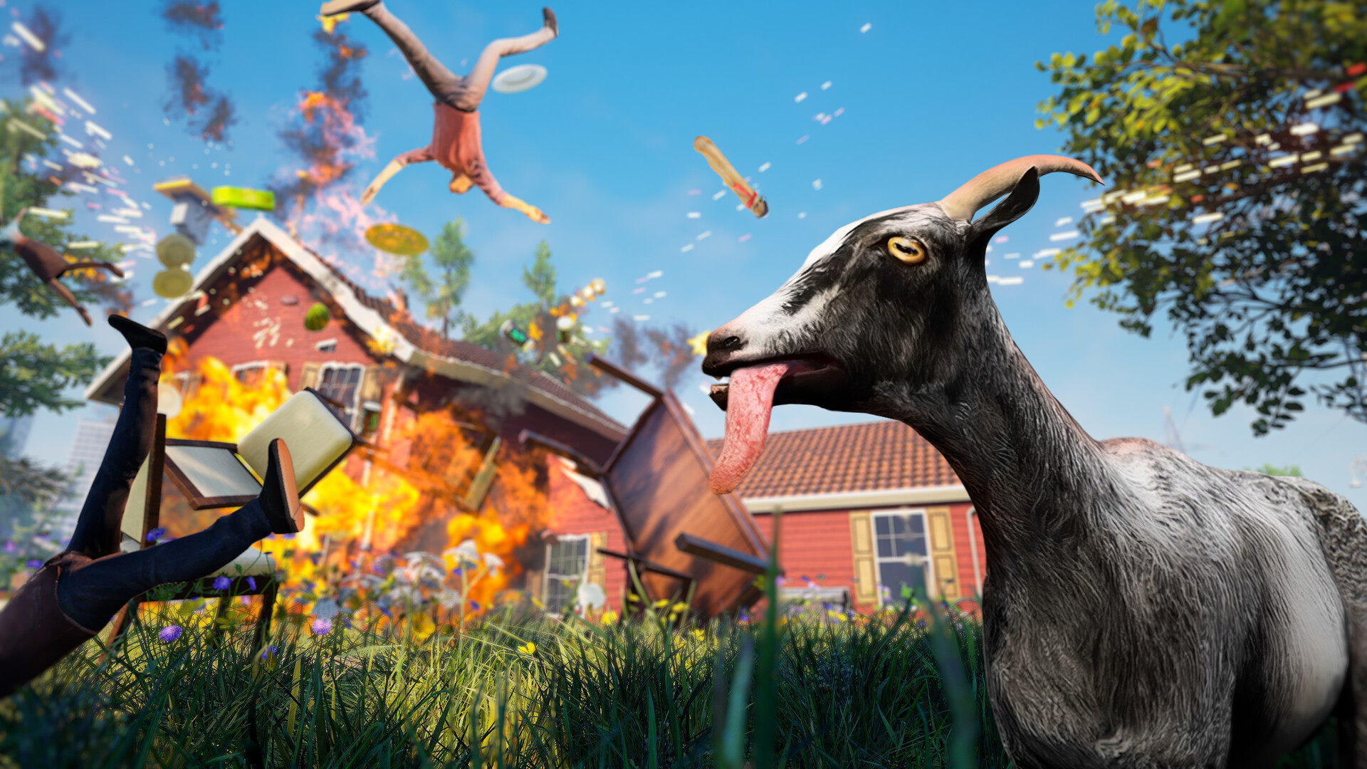 山羊模拟器：重制版/Goat Simulator: Remastered 更新至v1.38.14026-容量12.6GB-晨熙博客